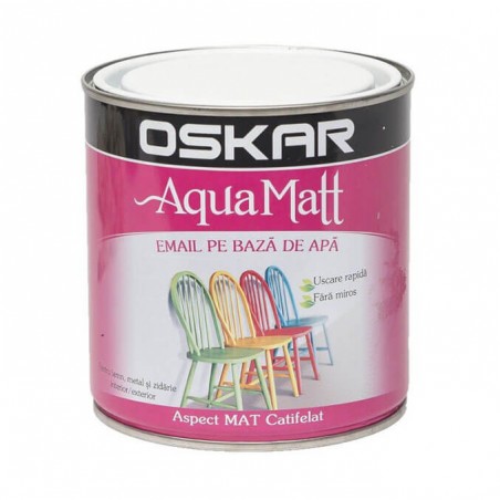 Vopsea Pentru Lemn Si Metal Oskar Aqua Matt Interior Si Exterior